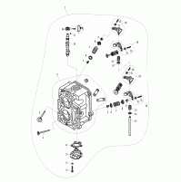 CYLINDER HEAD ASSY (REPAIR KIT) - 4 Strok For F8F9.8